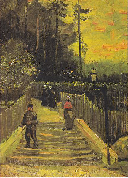 Vincent Van Gogh Small way in Montmartre